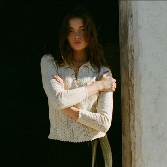 Doen Mia henley in cream, xsmall - Picture 2 of 13